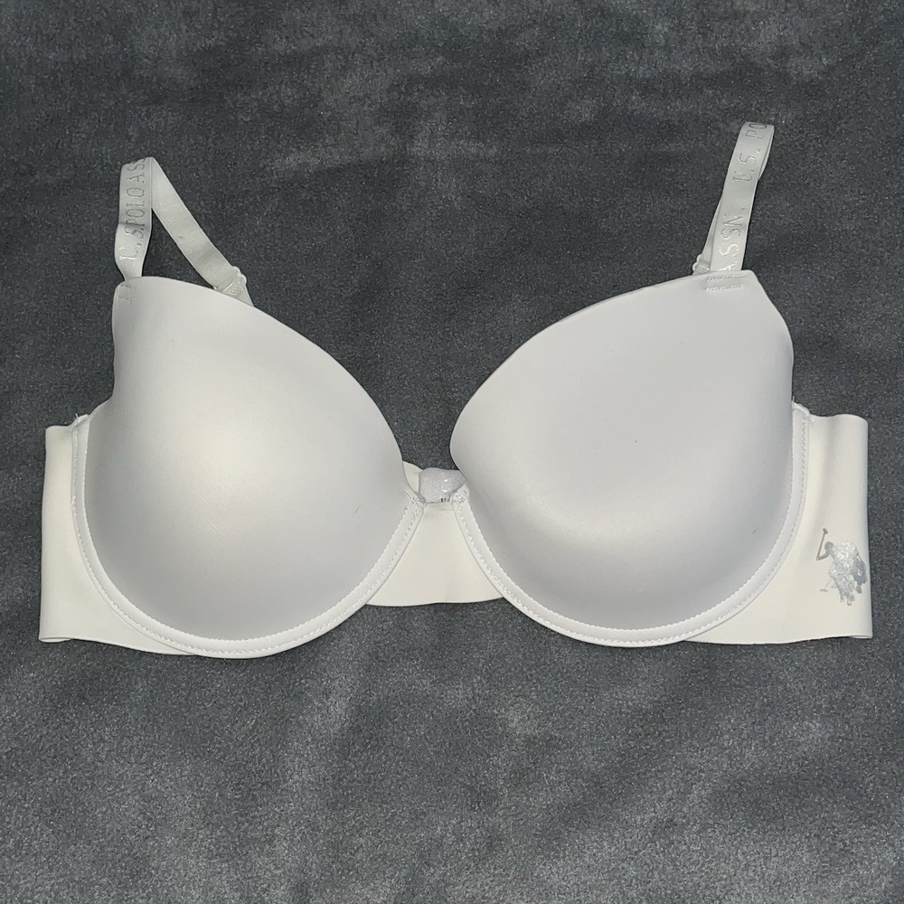 Nautica Intimates Bra White Size 40D Lightly Padded Underwire Logo